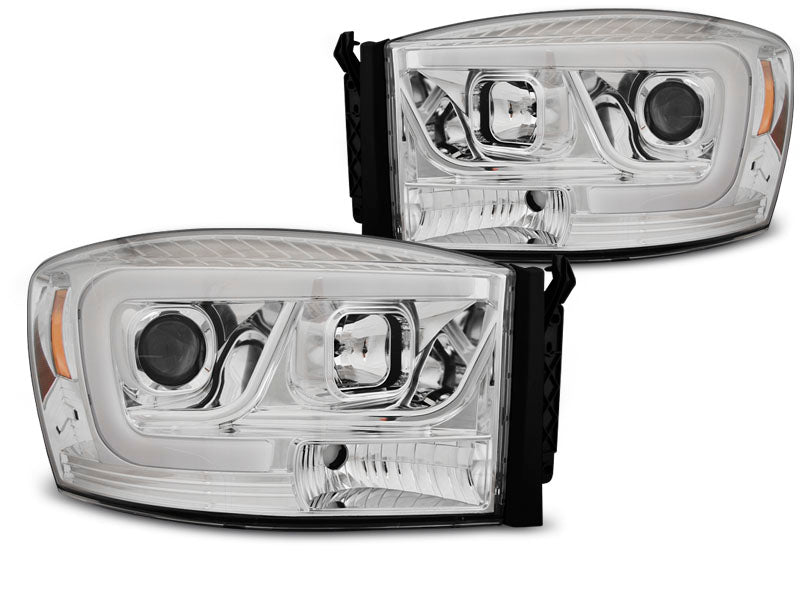 Tuning-Tec LED Tagfahrlicht Scheinwerfer für Dodge RAM 06-08 chrom