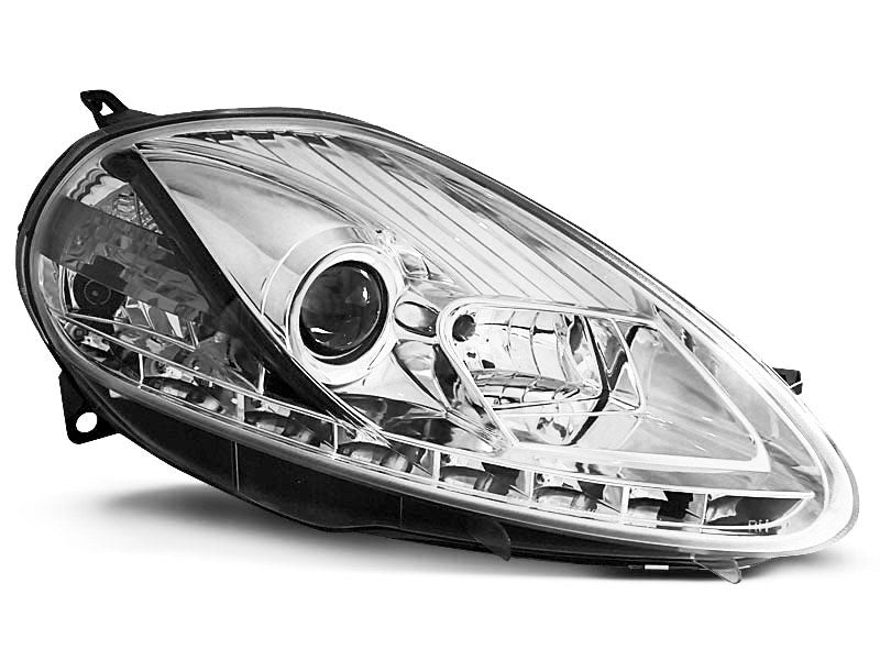 Tuning-Tec LED Tagfahrlicht Scheinwerfer für Fiat Grande Punto 05-08 chrom