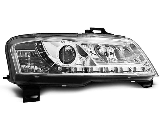 Tuning-Tec LED Tagfahrlicht Scheinwerfer für Fiat Stilo 01-08 chrom