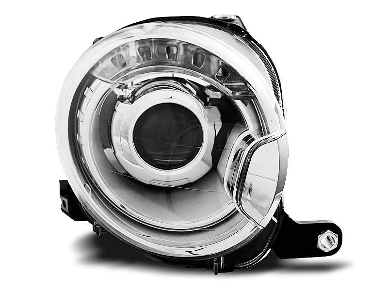 Tuning-Tec Scheinwerfer für Fiat 500 07-15 chrom