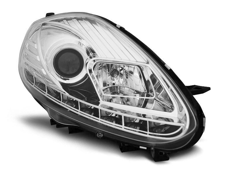 Tuning-Tec LED Tagfahrlicht Scheinwerfer für Fiat Punto EVO 09-12 chrom