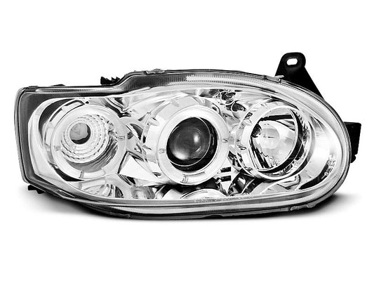 Tuning-Tec LED Angel Eyes Scheinwerfer für Ford Escort MK7 95-00 chrom