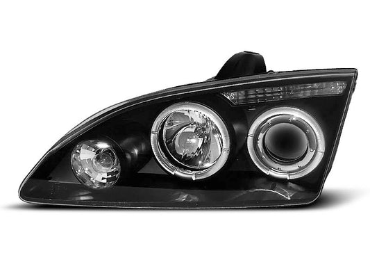 Tuning-Tec LED Angel Eyes Scheinwerfer für Ford Focus MK2 04-08 schwarz