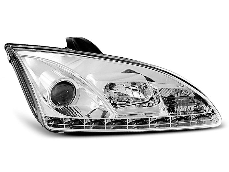 Tuning-Tec LED Tagfahrlicht Scheinwerfer für Ford Focus MK2 04-08 chrom