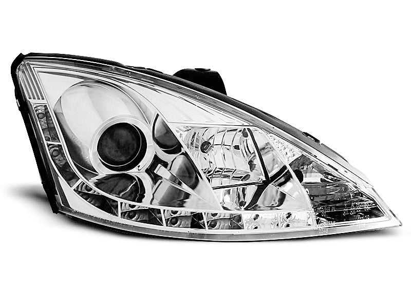 Tuning-Tec LED Tagfahrlicht Scheinwerfer für Ford Focus 98-01 chrom