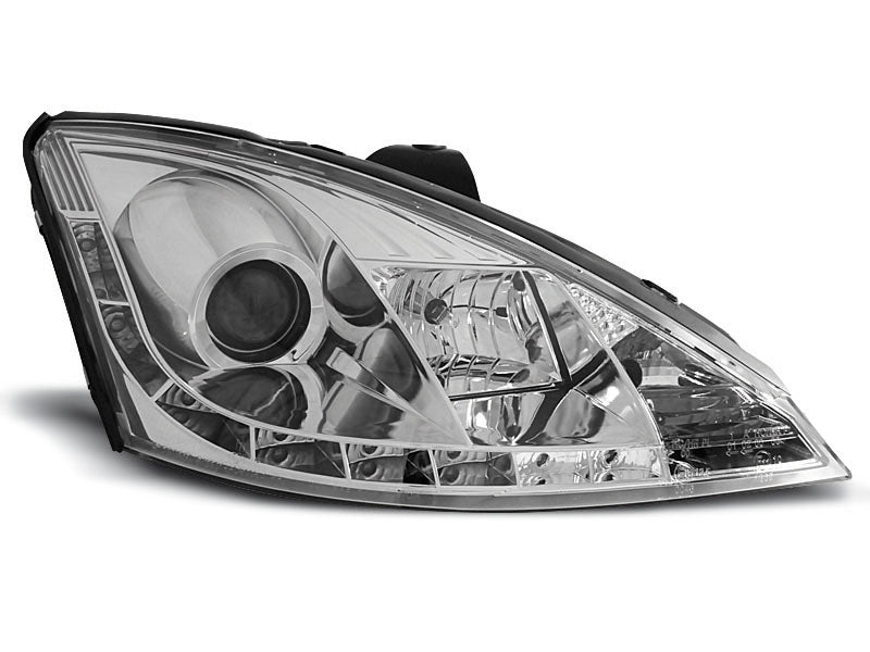 Tuning-Tec LED Tagfahrlicht Scheinwerfer für Ford Focus 1 Facelift 01-04 chrom
