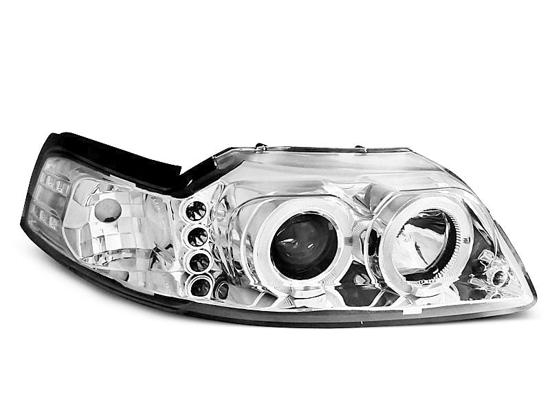 Tuning-Tec LED Angel Eyes Scheinwerfer für Ford Mustang III 98-04 chrom