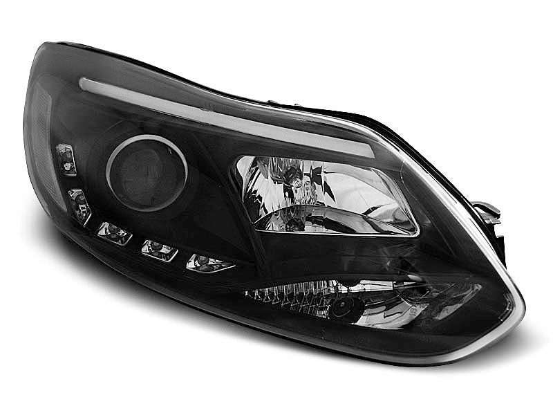 Tuning-Tec LED Tagfahrlicht Scheinwerfer für Ford Focus MK3 11-14 schwarz LTI
