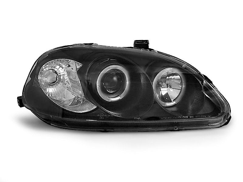 Tuning-Tec LED Angel Eyes Scheinwerfer für Honda Civic 95-99 schwarz