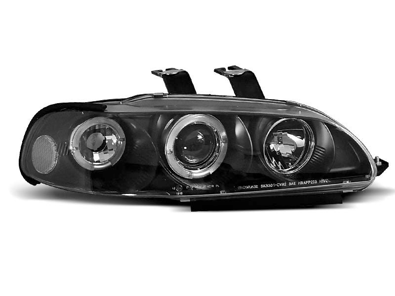 Tuning-Tec LED Angel Eyes Scheinwerfer für Honda Civic 4 Türer 91-95 schwarz