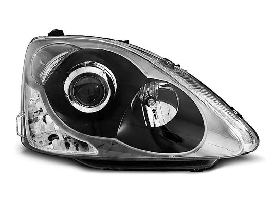 Tuning-Tec Scheinwerfer für Honda Civic 3/5 Türer 01-06 schwarz