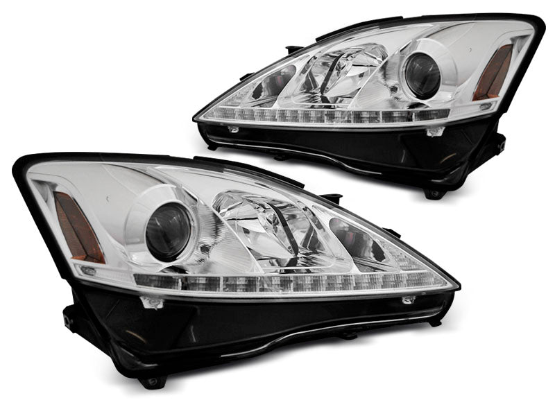 Tuning-Tec LED Tagfahrlicht Scheinwerfer für Lexus IS 06-13 chrom