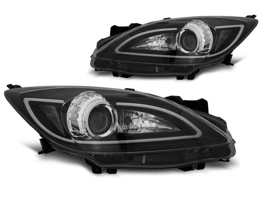Tuning-Tec LED Tagfahrlicht Scheinwerfer für Mazda 3 09-13 schwarz