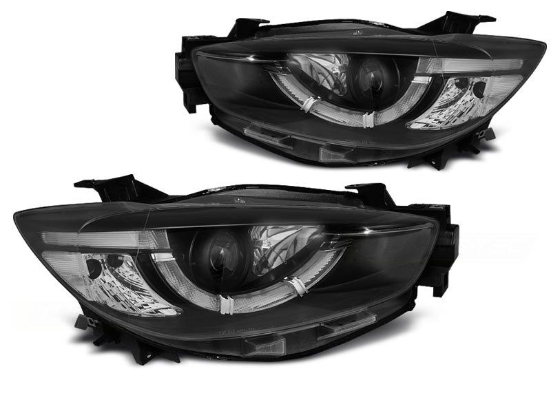 Tuning-Tec Xenon LED Tagfahrlicht Scheinwerfer für Mazda CX5 11-15 schwarz