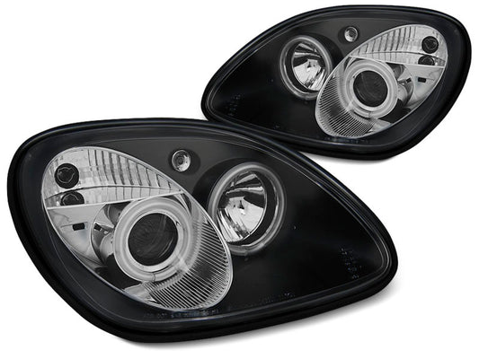 Tuning-Tec LED Angel Eyes Scheinwerfer für Mercedes Benz SLK R170 96-04 schwarz