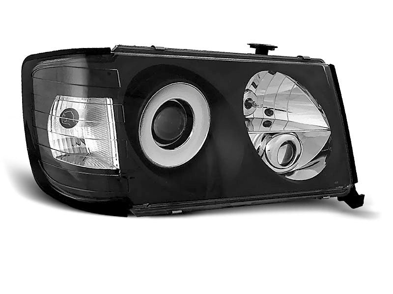 Tuning-Tec Klarglas Scheinwerfer für Mercedes Benz E-Klasse W124 93-95 schwarz