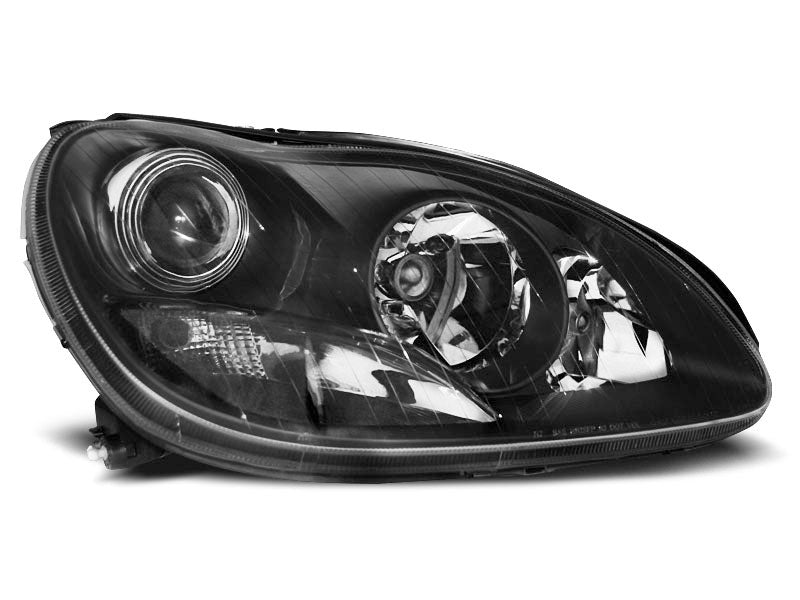 Tuning-Tec Xenon Klarglas Scheinwerfer für Mercedes Benz S-Klasse W220 02-05 schwarz