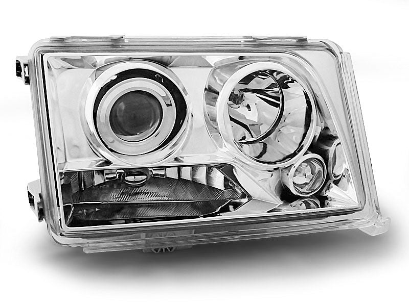 Tuning-Tec Klarglas Scheinwerfer für Mercedes Benz E-Klasse W124 85-93 chrom