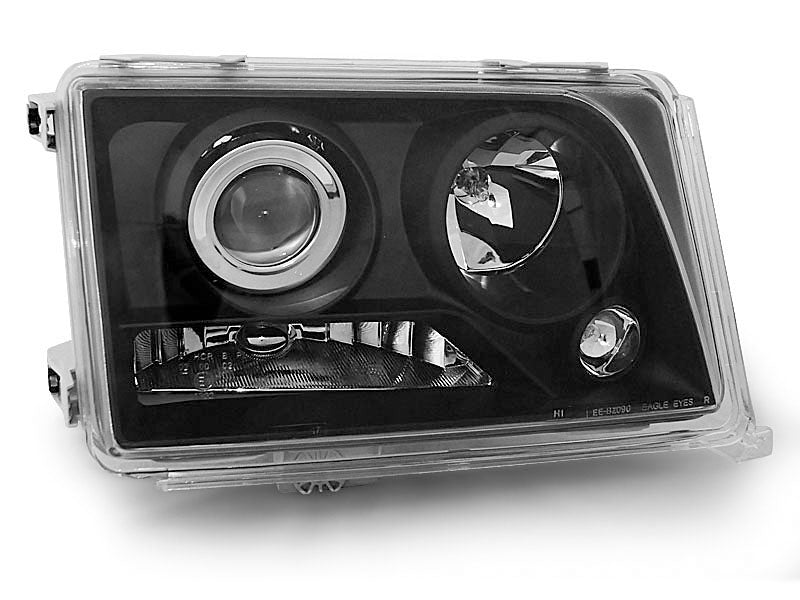 Tuning-Tec Klarglas Scheinwerfer für Mercedes Benz E-Klasse W124 93-95 schwarz