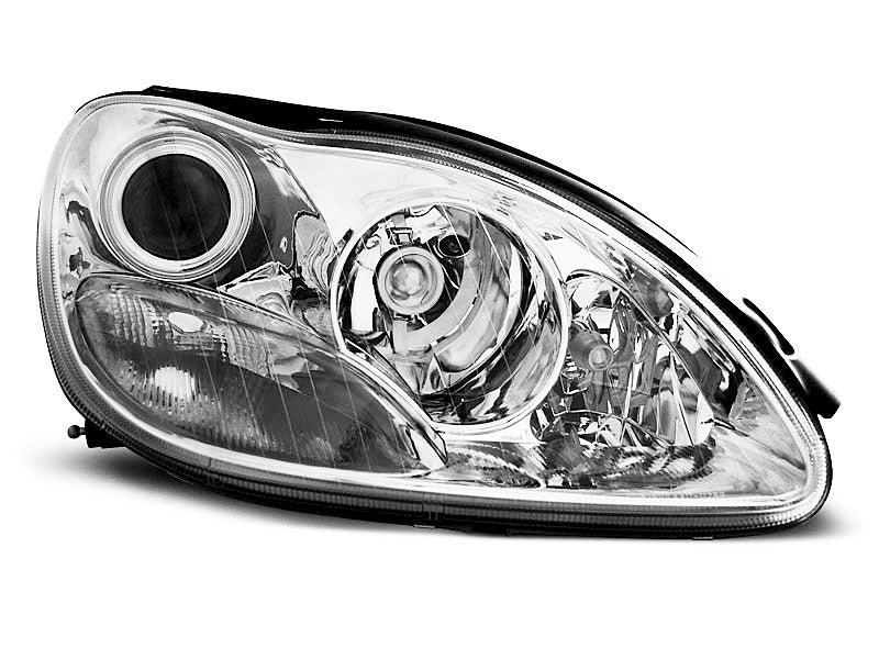 Tuning-Tec Xenon Klarglas Scheinwerfer für Mercedes Benz S-Klasse W220 98-02 chrom