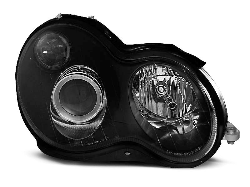 Tuning-Tec Klarglas Scheinwerfer für Mercedes Benz C-Klasse W203 00-04 schwarz