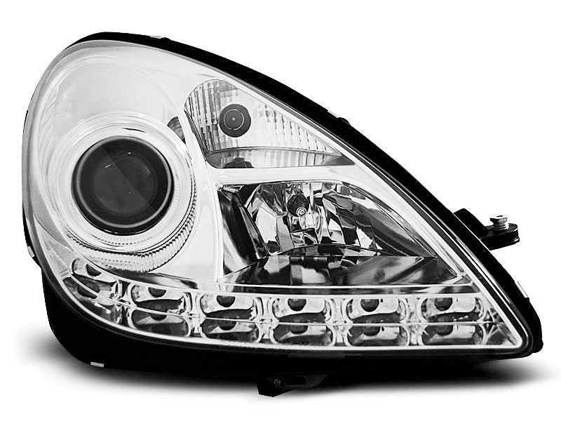 Tuning-Tec Xenon Tagfahrlicht-Optik Scheinwerfer für Mercedes Benz SLK R171 04-11 chrom