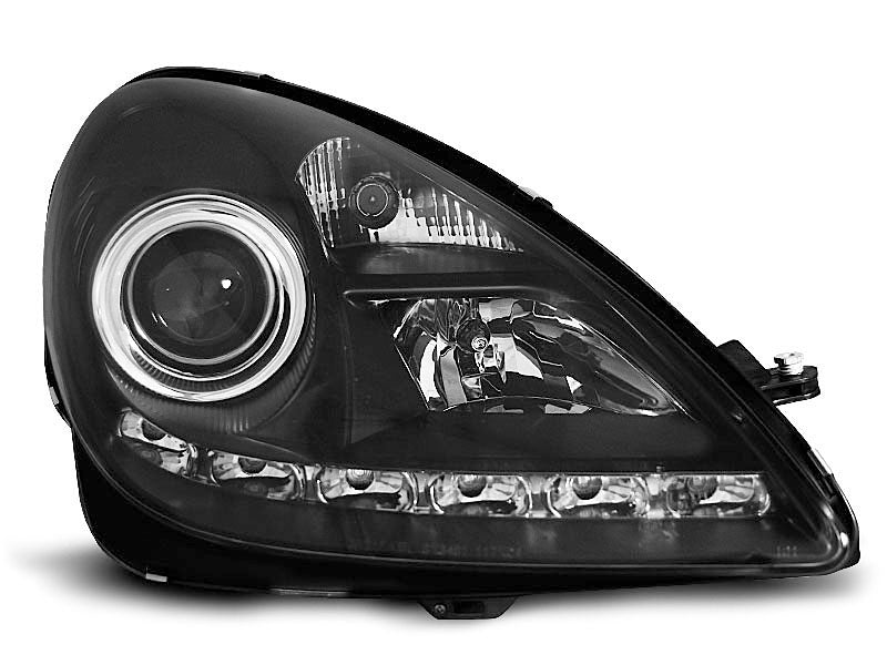 Tuning-Tec Xenon Tagfahrlicht-Optik Scheinwerfer für Mercedes Benz SLK R171 04-11 schwarz