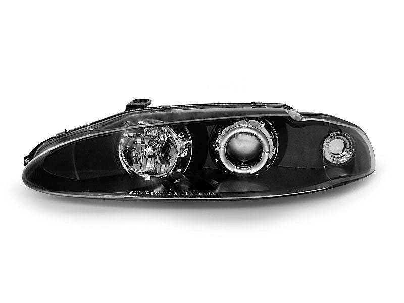 Tuning-Tec LED Angel Eyes Scheinwerfer für Mitsubishi Eclipse 95-96 schwarz
