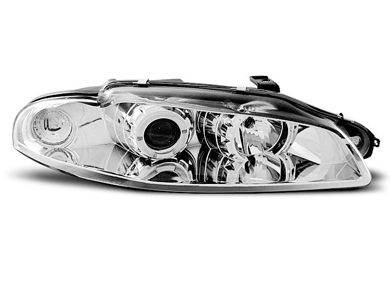 Tuning-Tec LED Angel Eyes Scheinwerfer für Mitsubishi Eclipse 97-98 chrom