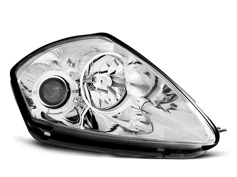 Tuning-Tec LED Angel Eyes Scheinwerfer für Mitsubishi Eclipse D50 00-05 chrom