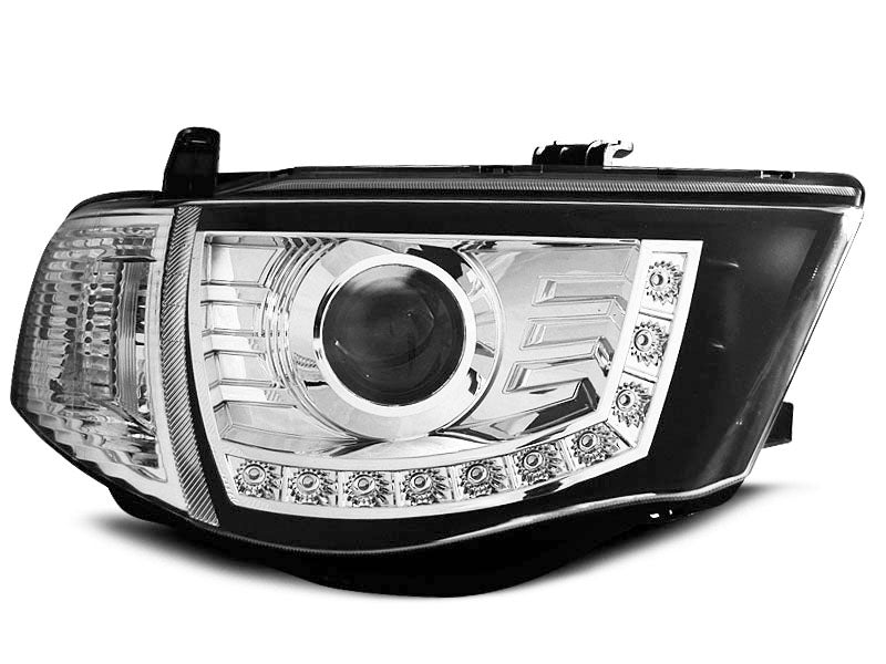 Tuning-Tec LED Tagfahrlicht Scheinwerfer für Mitsubishi L200 06-10 chrom
