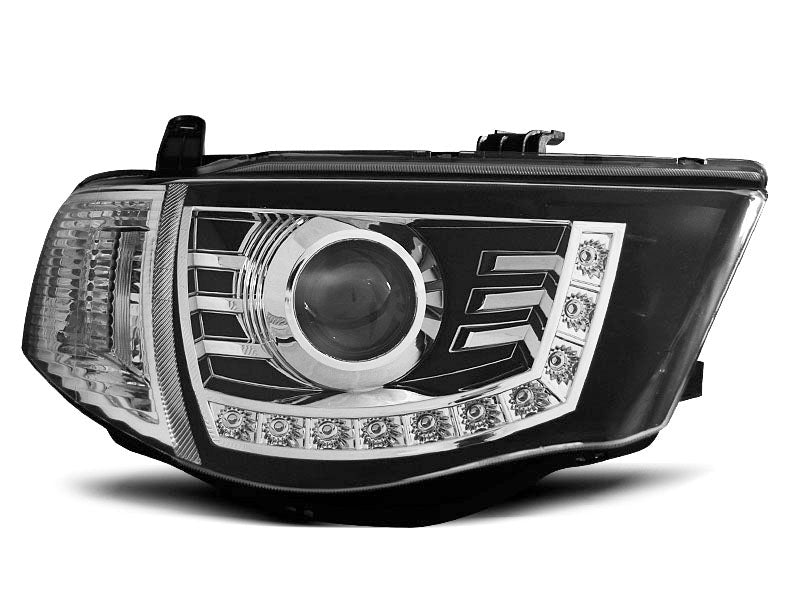 Tuning-Tec LED Tagfahrlicht Scheinwerfer für Mitsubishi L200 06-10 schwarz