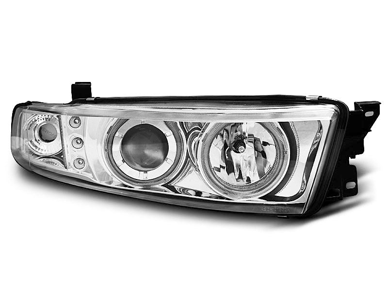 Tuning-Tec CCFL Angel Eyes Scheinwerfer für Mitsubishi Galant EA0 96-06 chrom
