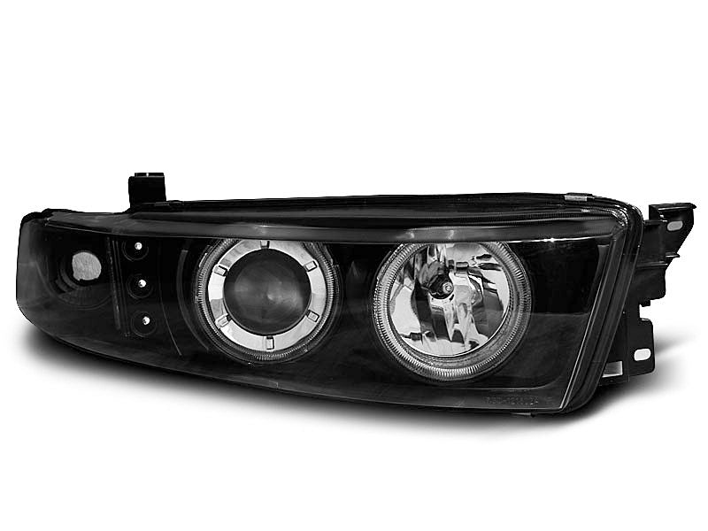 Tuning-Tec CCFL Angel Eyes Scheinwerfer für Mitsubishi Galant EA0 96-06 schwarz
