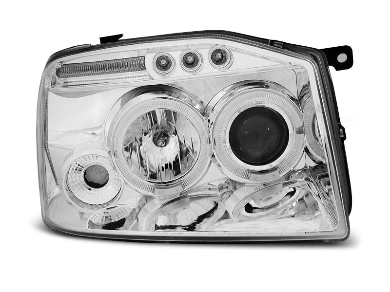 Tuning-Tec LED Angel Eyes Scheinwerfer für Nissan Frontier 01-04 chrom