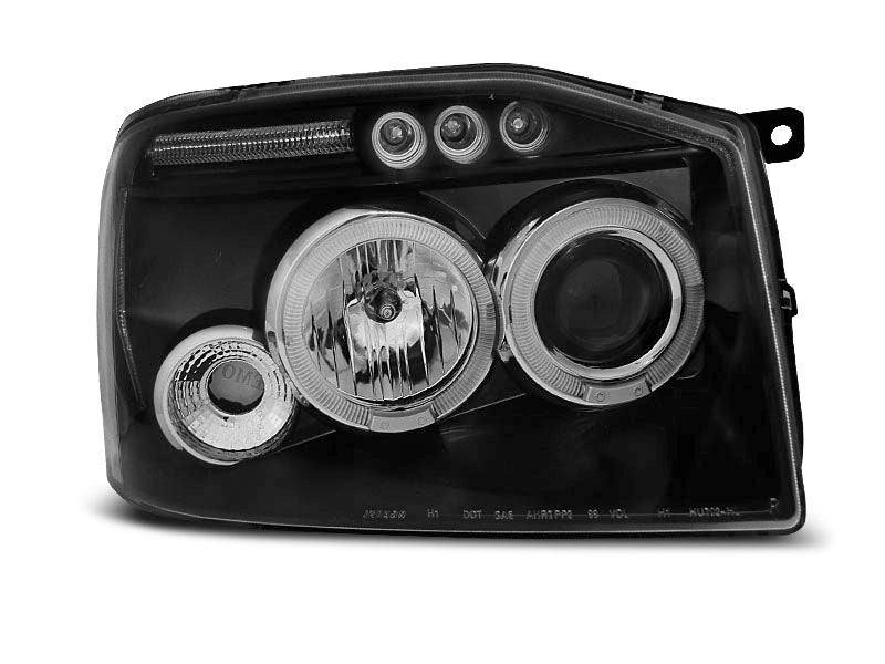 Tuning-Tec LED Angel Eyes Scheinwerfer für Nissan Frontier 01-04 schwarz