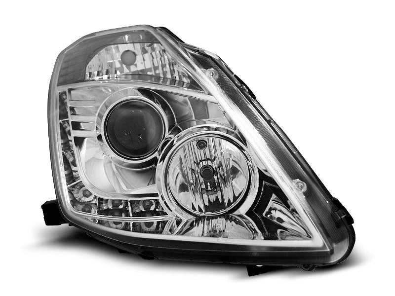 Tuning-Tec LED Tagfahrlicht Scheinwerfer für Nissan 350Z 03-05 chrom