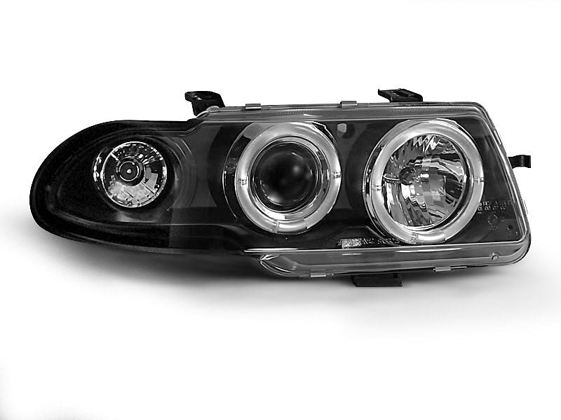 Tuning-Tec LED Angel Eyes Scheinwerfer für Opel Astra F 91-94 schwarz