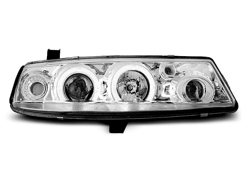 Tuning-Tec LED Angel Eyes Scheinwerfer für Opel Calibra 90-97 chrom