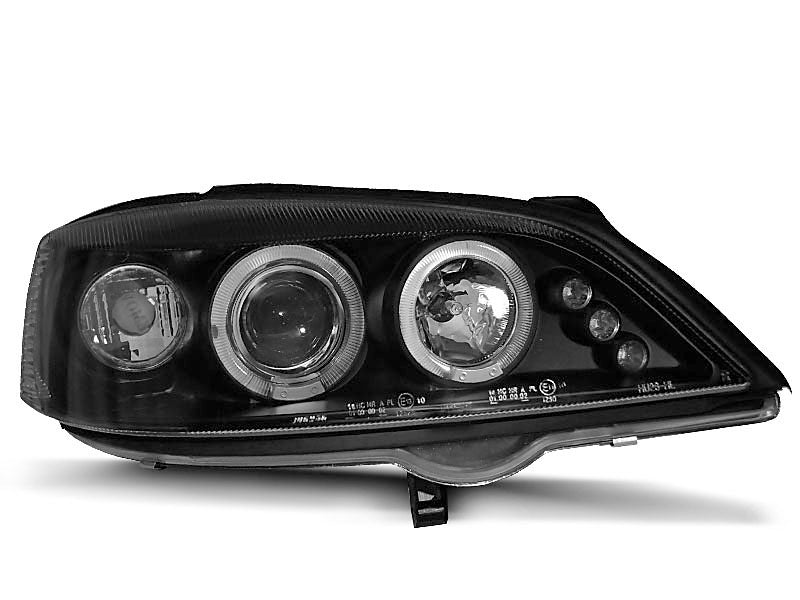 Tuning-Tec LED Angel Eyes Scheinwerfer für Opel Astra G 98-04 schwarz