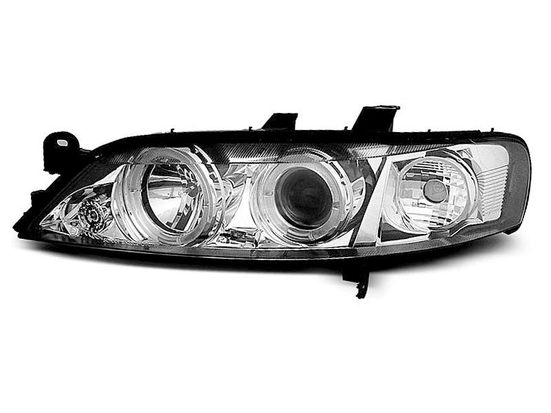 Tuning-Tec LED Angel Eyes Scheinwerfer für Opel Vectra B 95-98 chrom