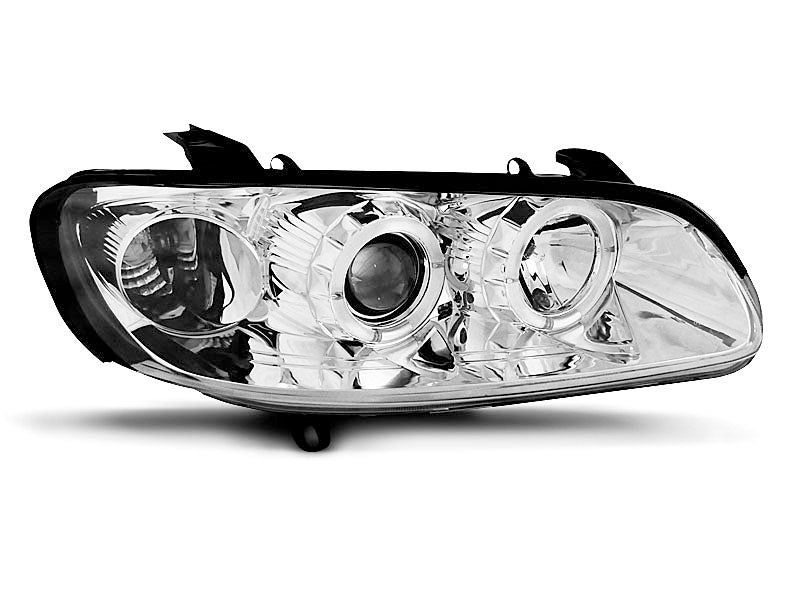 Tuning-Tec LED Angel Eyes Scheinwerfer für Opel Omega B 94-99 chrom