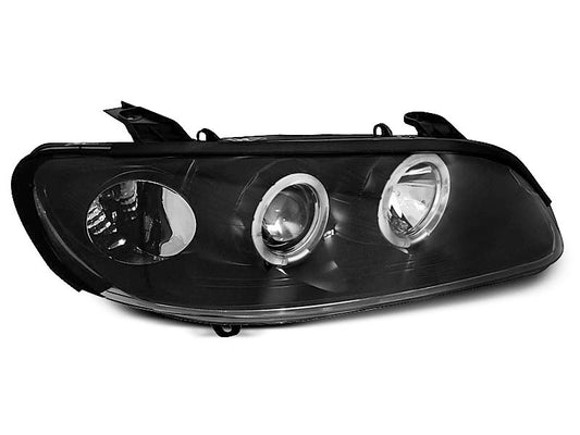 Tuning-Tec LED Angel Eyes Scheinwerfer für Opel Omega B 94-99 schwarz