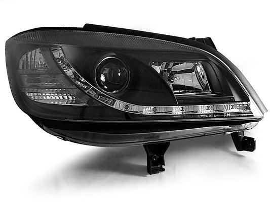 Tuning-Tec LED Tagfahrlicht Scheinwerfer für Opel Zafira A 99-06 schwarz
