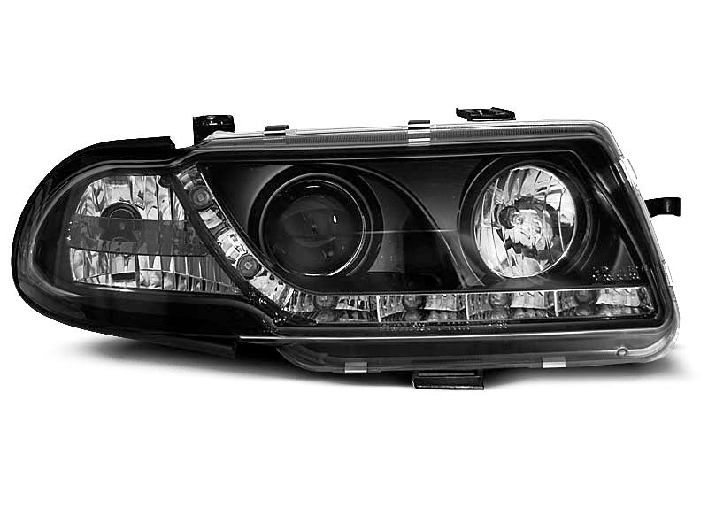 Tuning-Tec LED Tagfahrlicht Scheinwerfer für Opel Astra F 91-94 schwarz