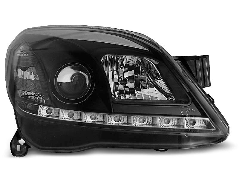 Tuning-Tec LED Tagfahrlicht Scheinwerfer für Opel Astra H 04-09 schwarz