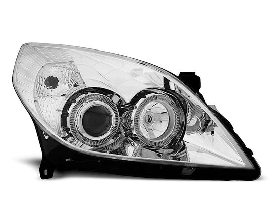 Tuning-Tec Angel Eyes Scheinwerfer für Opel Vectra C / Signum Facelift 05-08 chrom