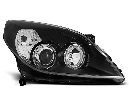 Tuning-Tec Angel Eyes Scheinwerfer für Opel Vectra C / Signum Facelift 05-08 schwarz