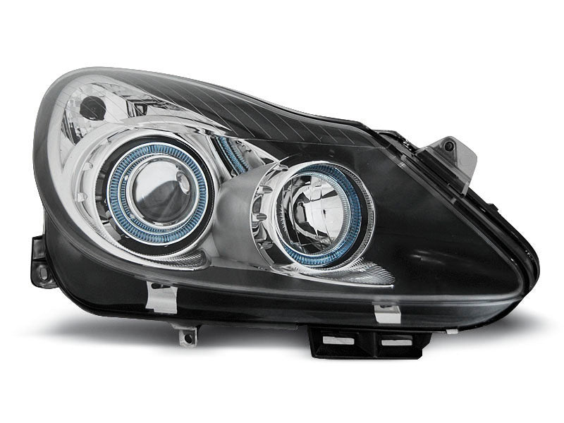 Tuning-Tec Angel Eyes Scheinwerfer für Opel Corsa D 06-11 schwarz