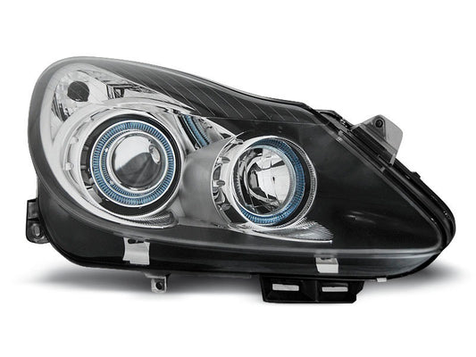 Tuning-Tec Angel Eyes Scheinwerfer für Opel Corsa D 06-11 schwarz